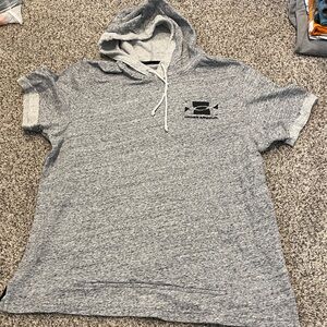 Under Armour Heather Gray Short Sleeve Hoodie